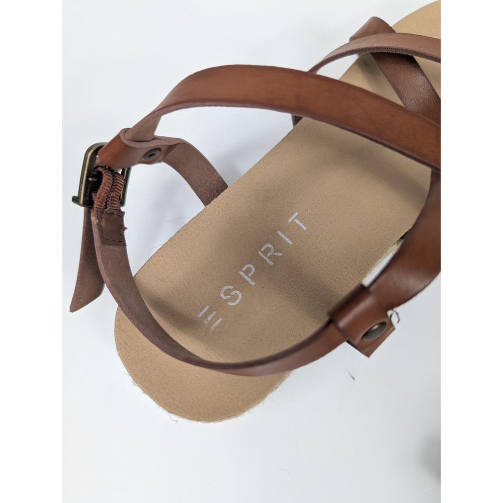 Esprit Judy Brown Espadrille Wedge Sandals Women's Size 8M - Picture 5 of 5